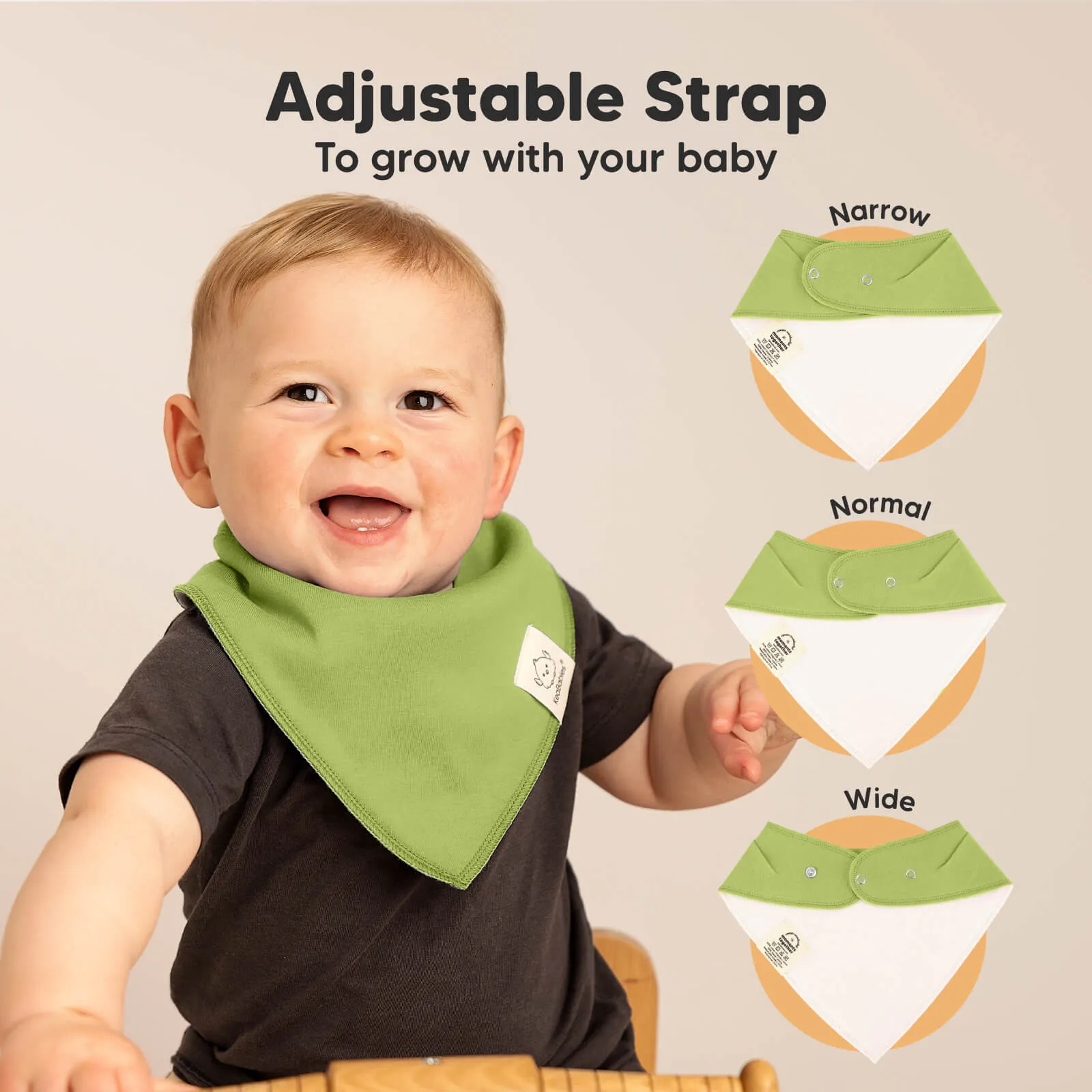 10-Pack Organic Bandana Bibs (Brave)