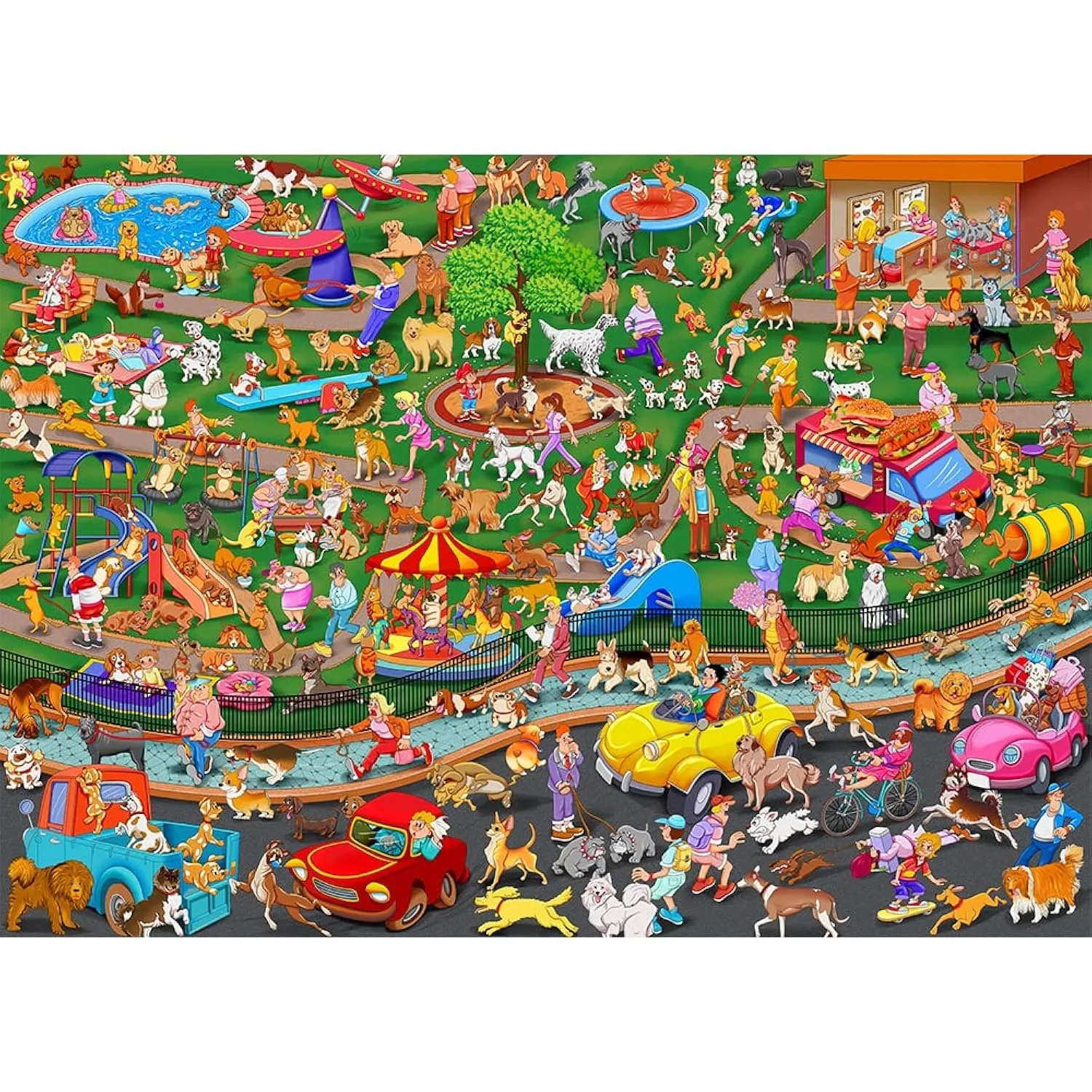 1000 Piece Puzzles For Adults Dog Party Jigsaw Puzzles For Adults And Kids