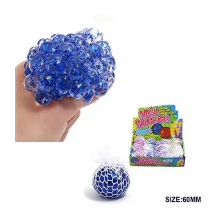 12 PCS Glitter Mesh Squeeze Ball