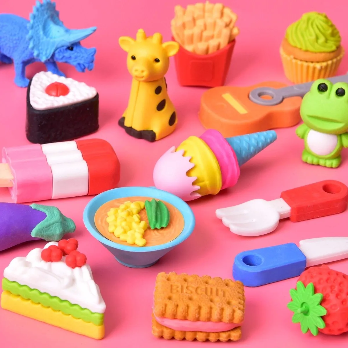 72 Pcs Exciting Puzzle Erasers