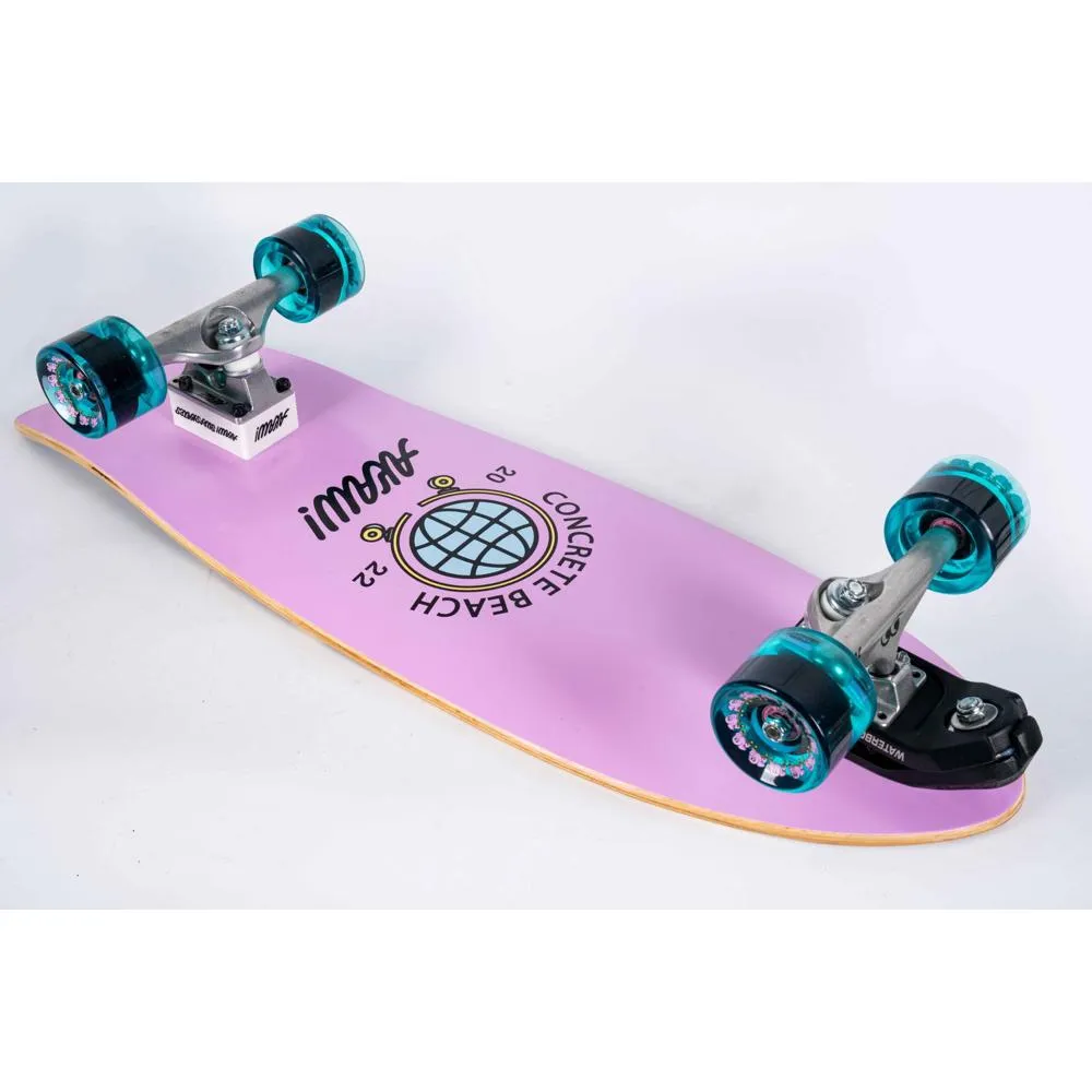 AKAW! Concrete Beach Pink 30" Surfskate Longboard - 2022 Inaugural Model