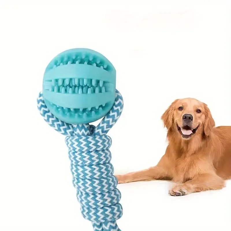 All-Breed Interactive Dog Toy - Durable Chew Ball With Treat Dispenser For Dental Health