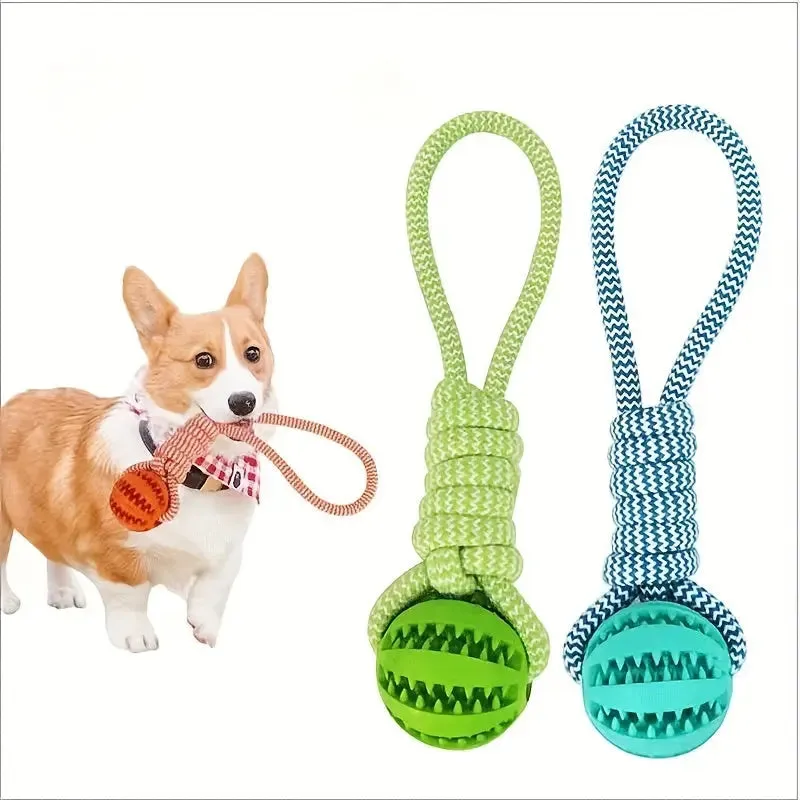 All-Breed Interactive Dog Toy - Durable Chew Ball With Treat Dispenser For Dental Health