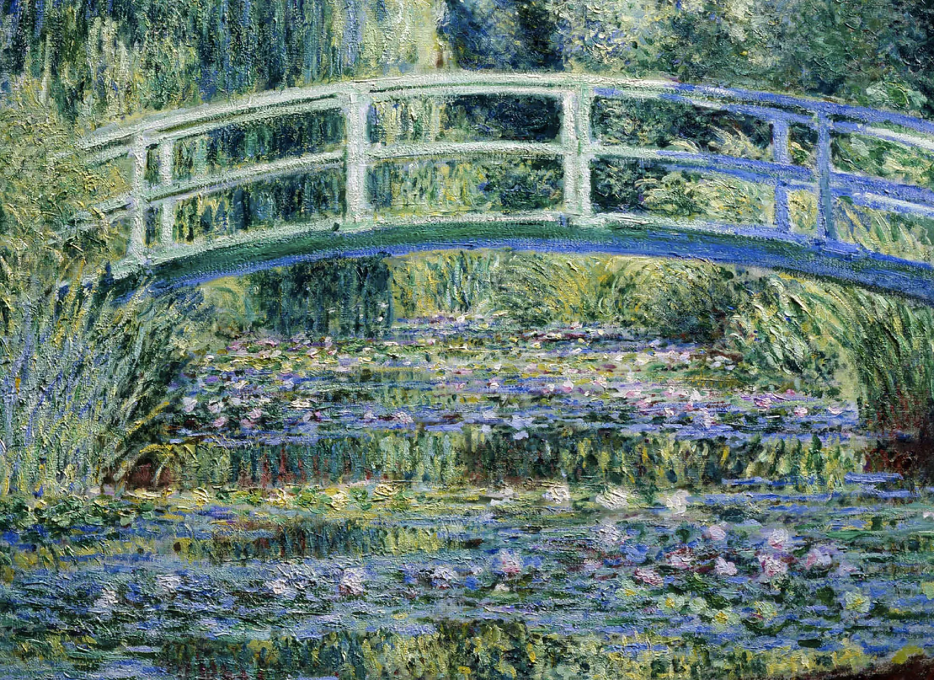 Claude Monets Water Lilies and Japanese Bridge 1899