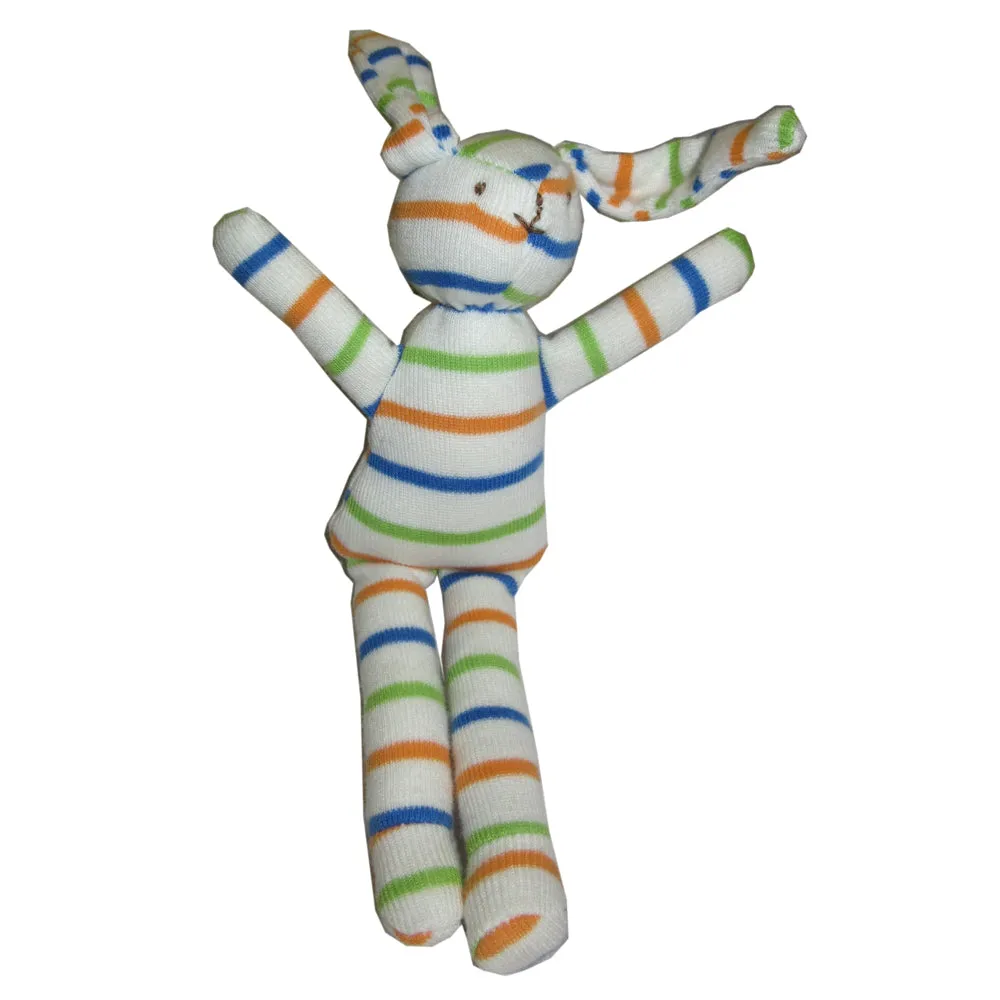 Colorful Organic Bunny Teething Toy