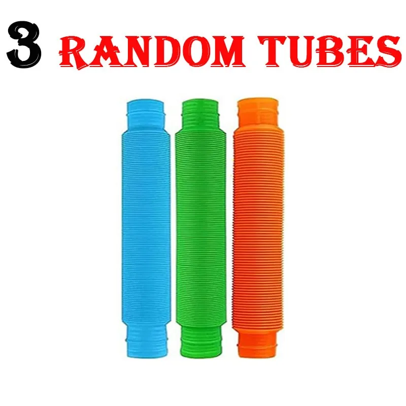 Fidget Toys Creative Magical Toy Colorful Circle Funny Toys Folding Plastic Pop Tube Coil Teaching Educational Folding Toys