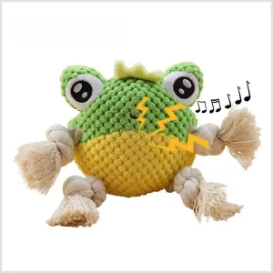 Frog Soft Plush Squeaky Dog Toy