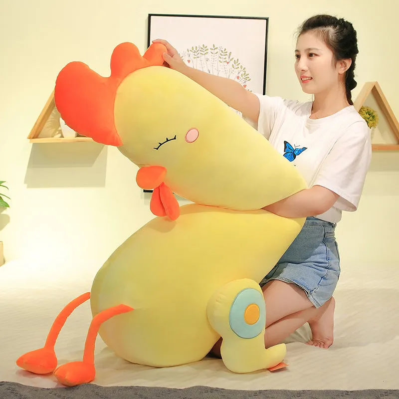 Giant Cuddly Chicken Body Pillow Plush