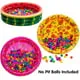 Intera Inflatable Kiddie Pool, Watermelon Donuts Pizza 3 Ring Summer Fun Swimming Pool for Kids, Water Pool Baby Pool for Summer Fun, 47 inches, for Ages 3 