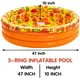 Intera Inflatable Kiddie Pool, Watermelon Donuts Pizza 3 Ring Summer Fun Swimming Pool for Kids, Water Pool Baby Pool for Summer Fun, 47 inches, for Ages 3 