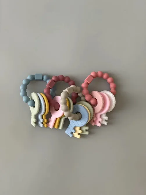 Key Ring Rattle Teether