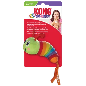 KONG Bat-A-Bout Clackz Caterpillar Cat Toy