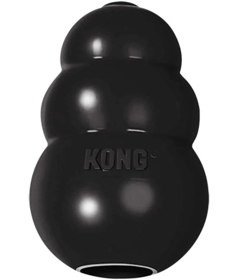 Kong Extreme Dog Toy Toughest Natural Rubber Black