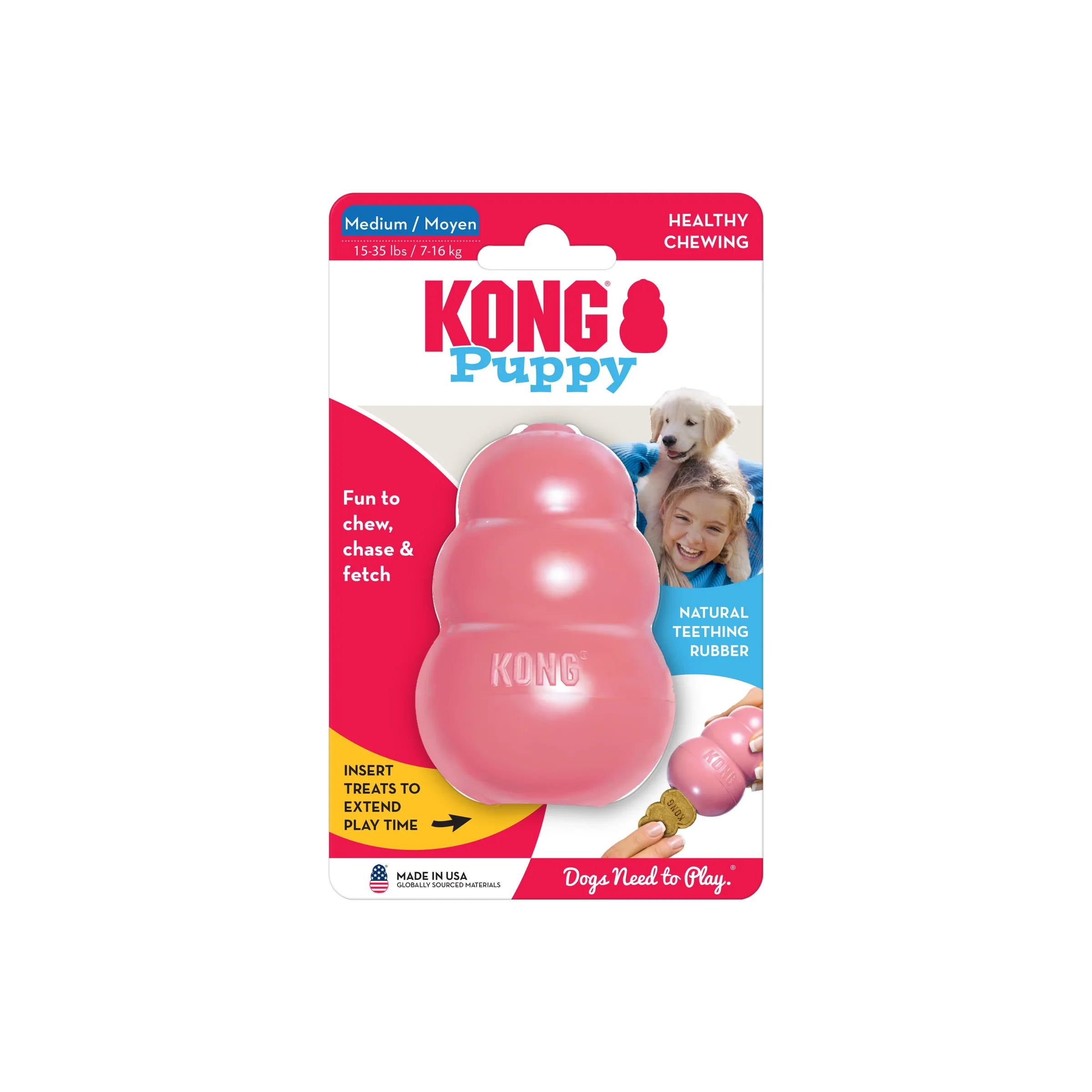 Kong Puppy, Assorted Colors, Dog Toy