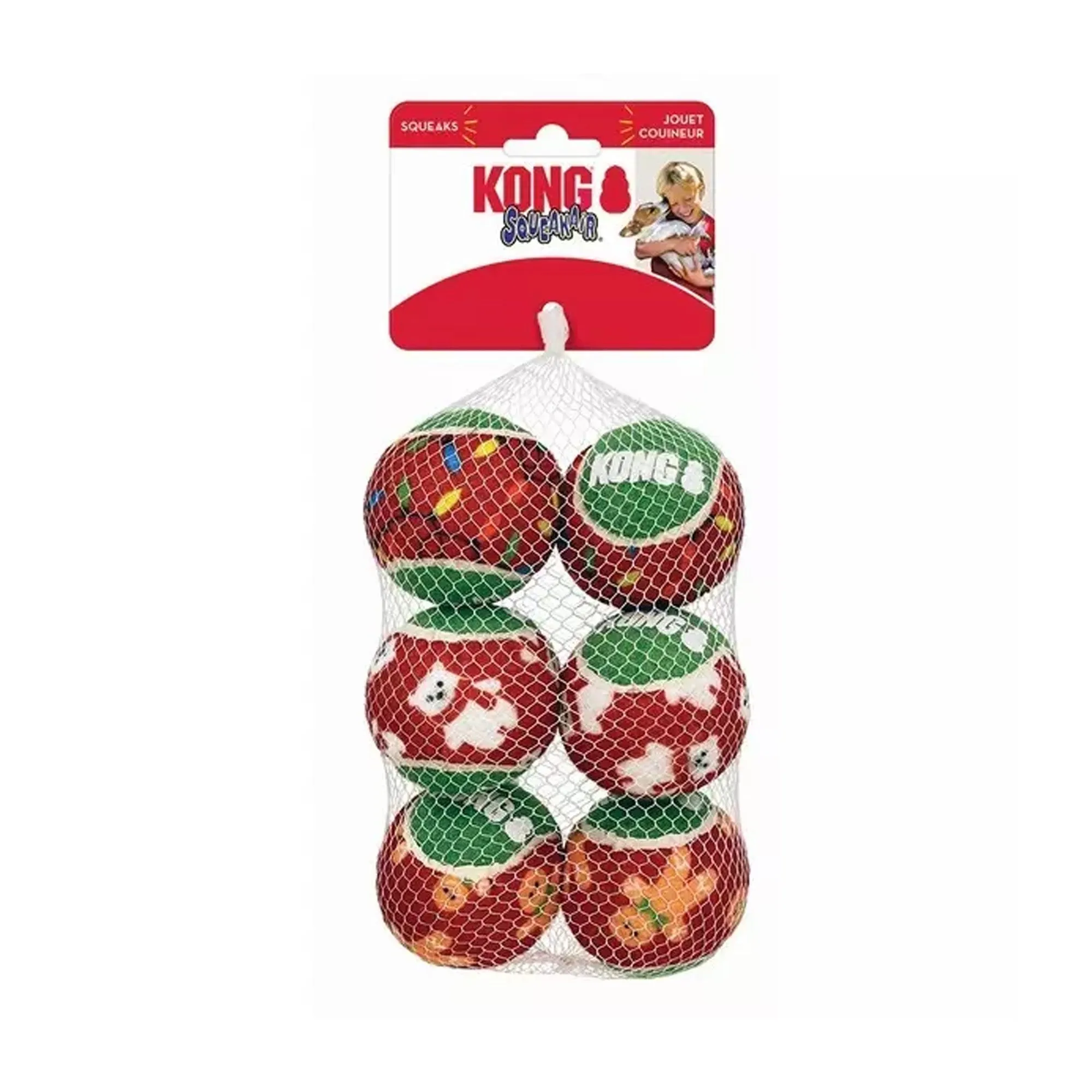 Kong Xmas Squeakair Balls