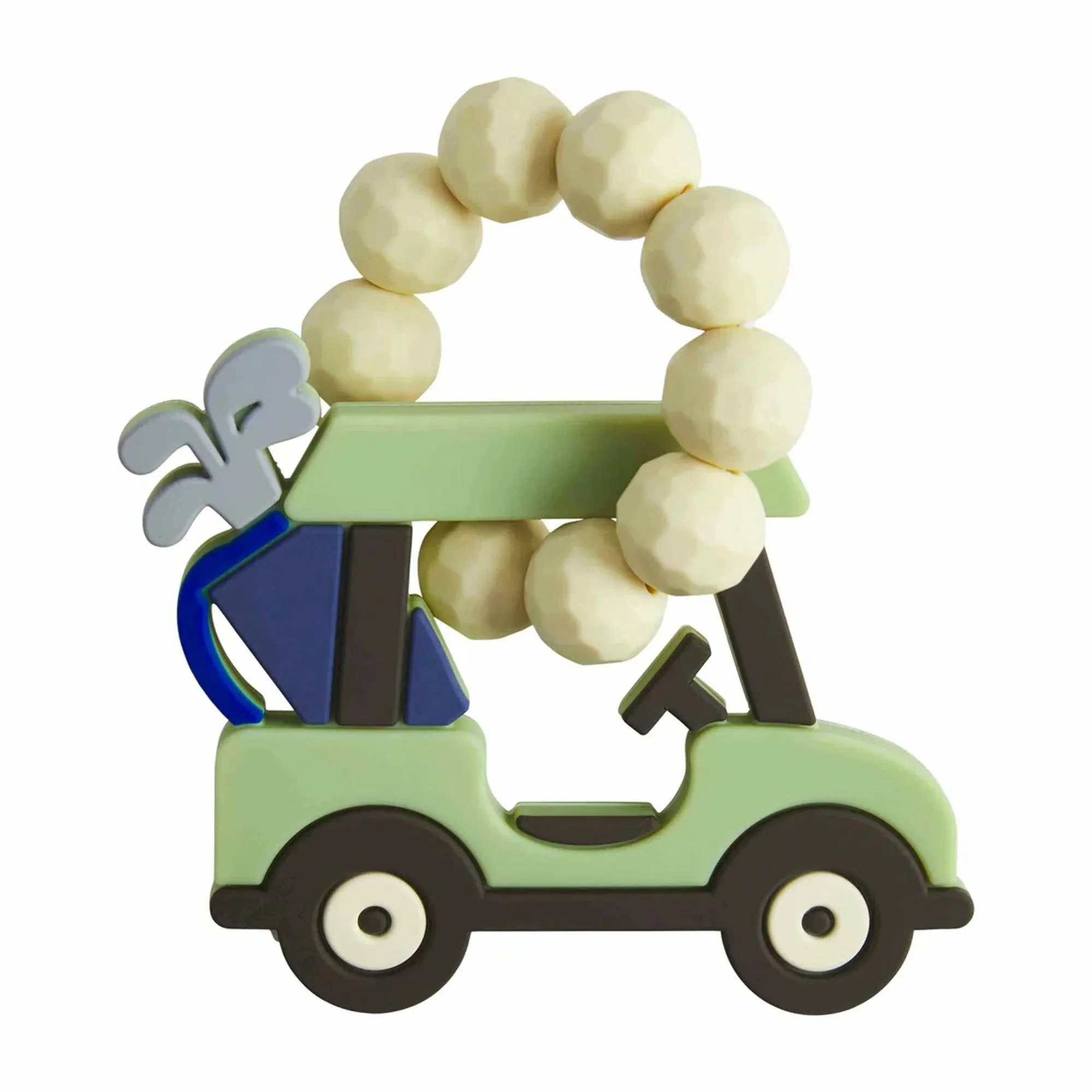 Mud Pie - Baby Teether Silicone - Green Golf Cart