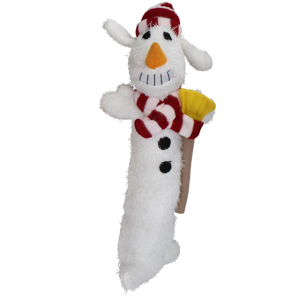 Multipet Loofa Snowman Dog Toys, 1 count