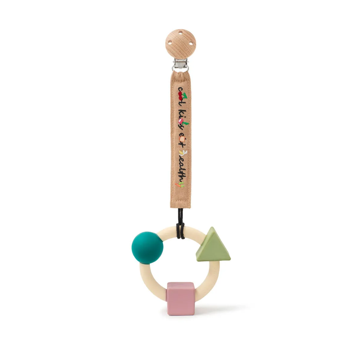 Oli & Carol X Bauhaus Movement Teething Ring Pastel Colours