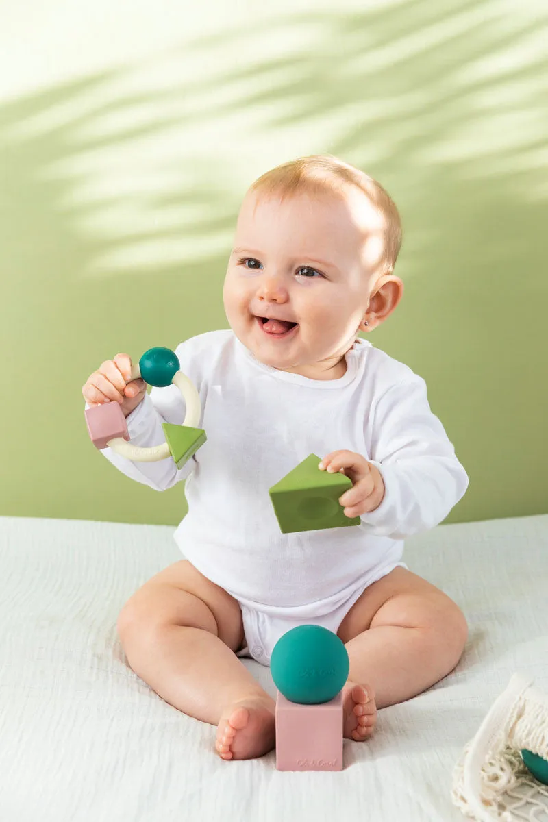 Oli & Carol X Bauhaus Movement Teething Ring Pastel Colours