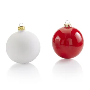 Ornament w/Metal Cap-Large Round 3 1/2"