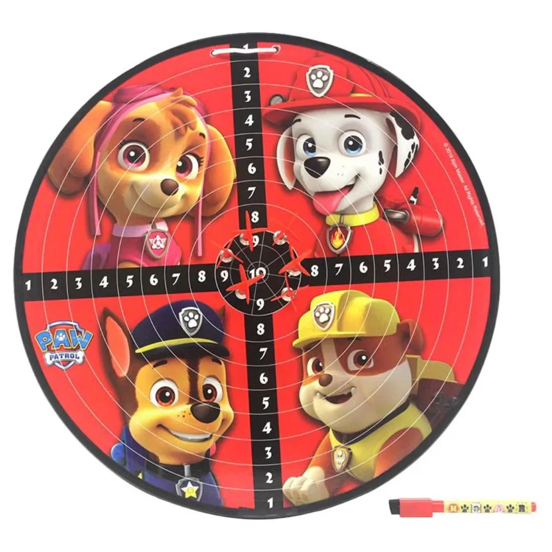 Paw Patrol 15 Inches Magnetic Dartboard Multi colour