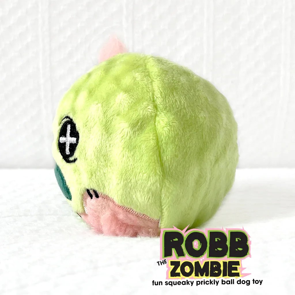 Robb the Zombie Rough Play Dog Toy Squeaky Ball Pet Toys