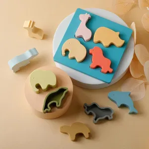 Silicone Animal Baby Puzzle