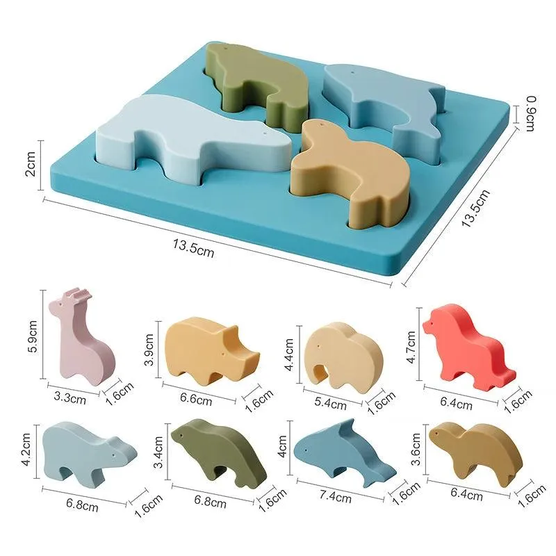 Silicone Animal Baby Puzzle