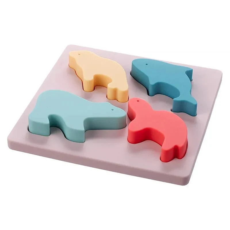 Silicone Animal Baby Puzzle