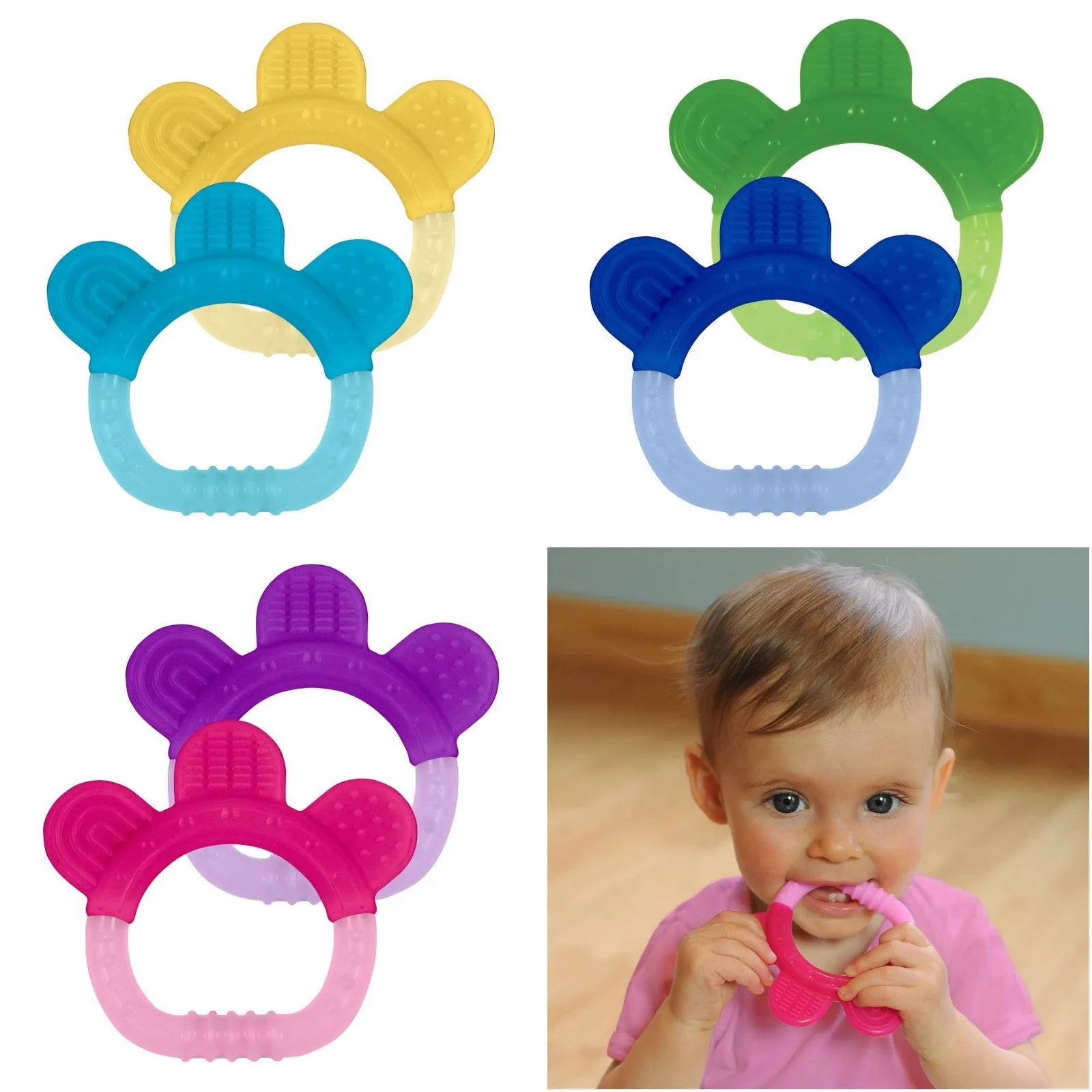 Silicone Teether - Twin Pack