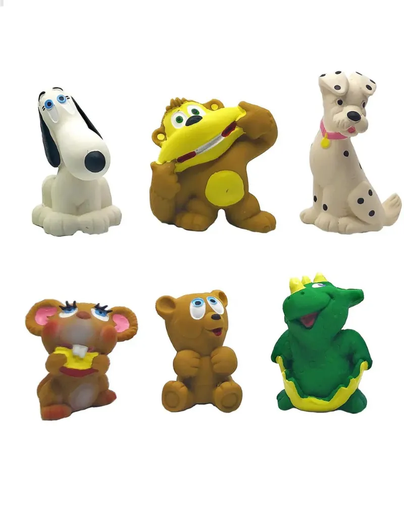 Silly Latex Dog Toys (6-Pack)