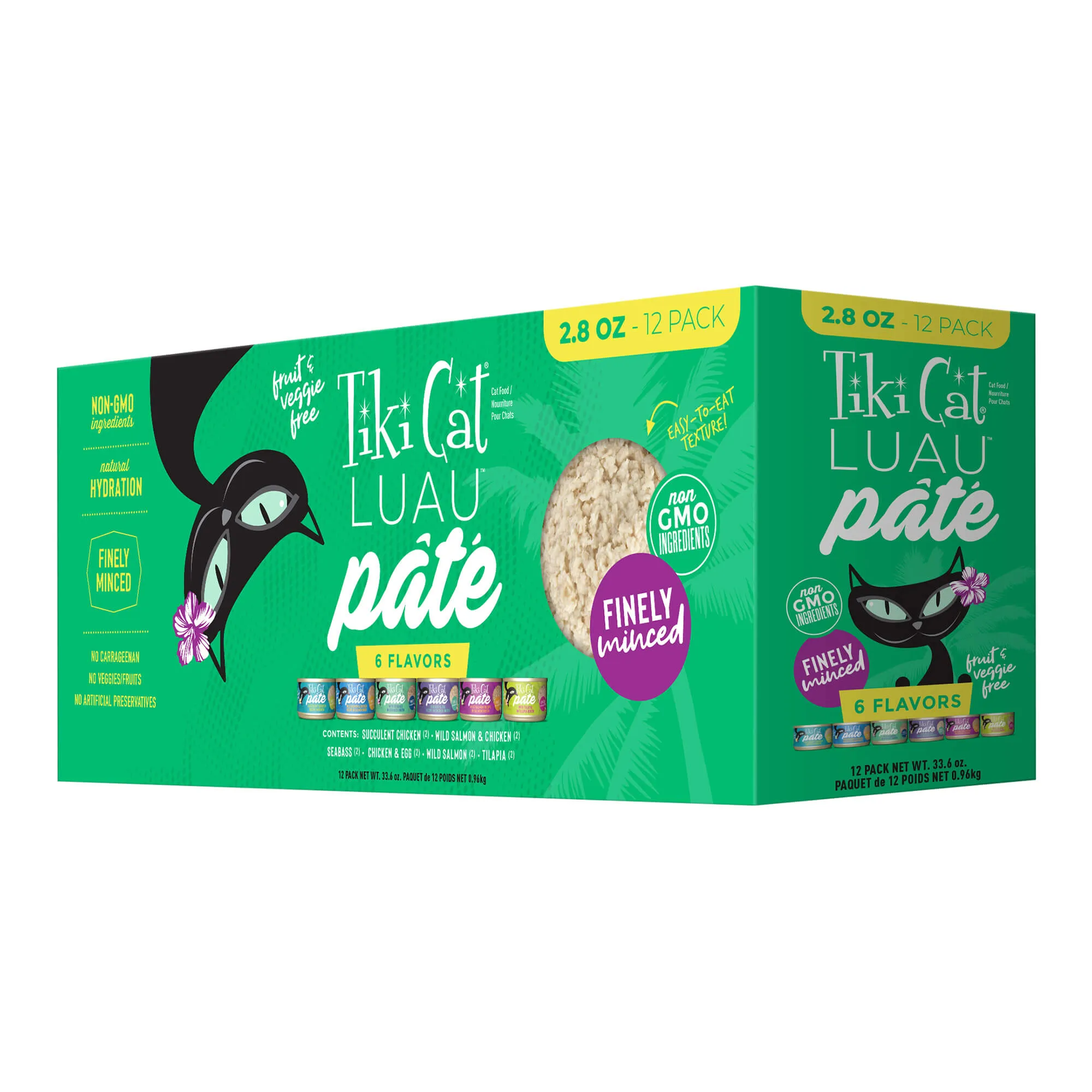 Tiki Cat Luau Pâté Wet Cat Food, Variety Pack