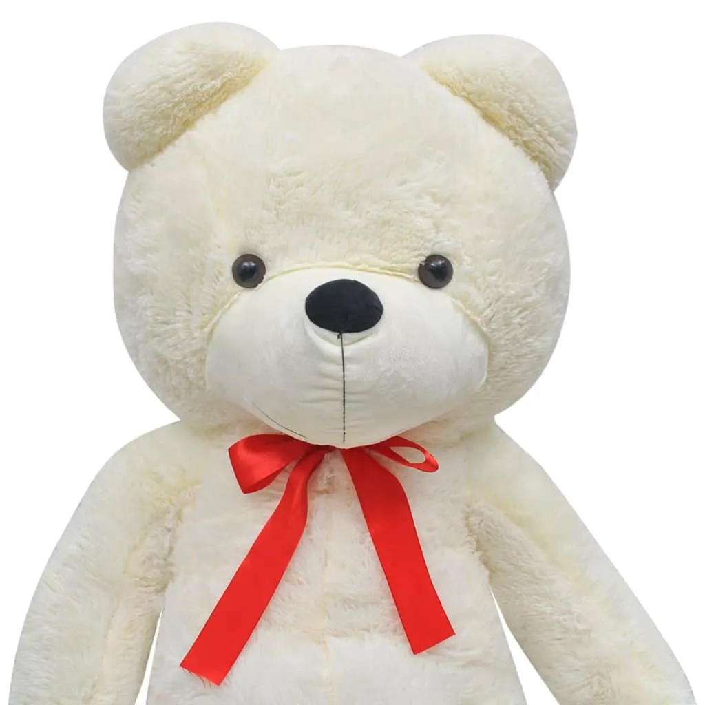 vidaXL Teddy Bear Cuddly Toy Plush White 242 cm - Soft and Cuddly Gift