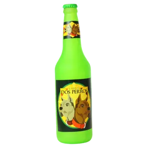 VIP Silly Squeaker Beer Bottle Dos Perros Dog Toy