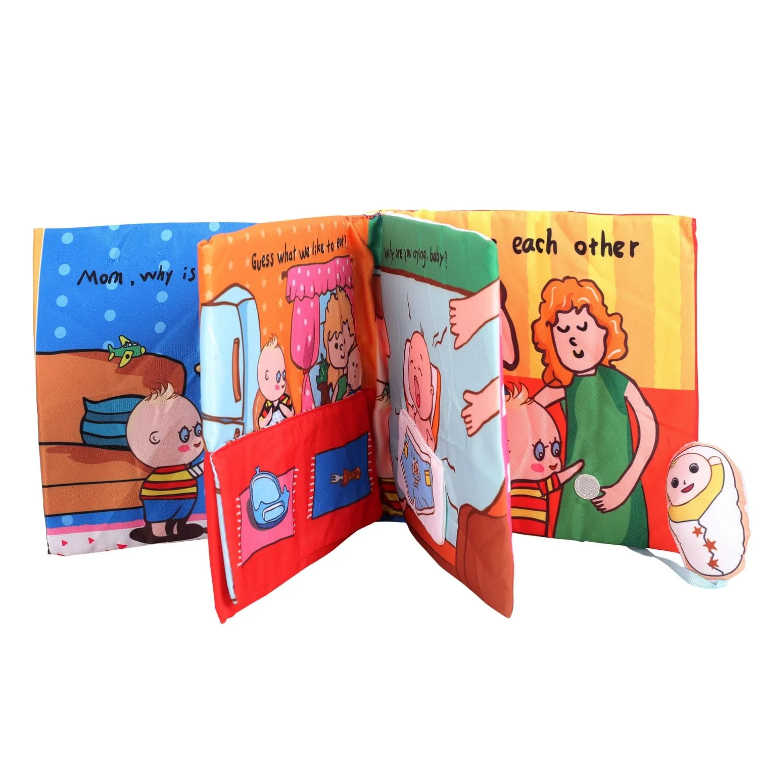 Welcome New Baby Multicolour Activity Cloth Book