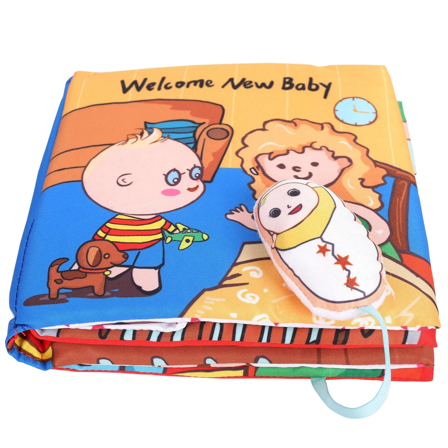 Welcome New Baby Multicolour Activity Cloth Book