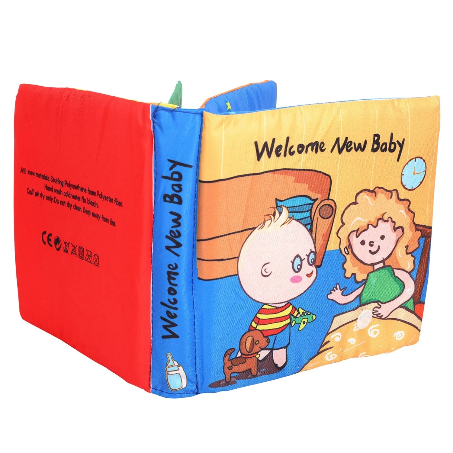 Welcome New Baby Multicolour Activity Cloth Book