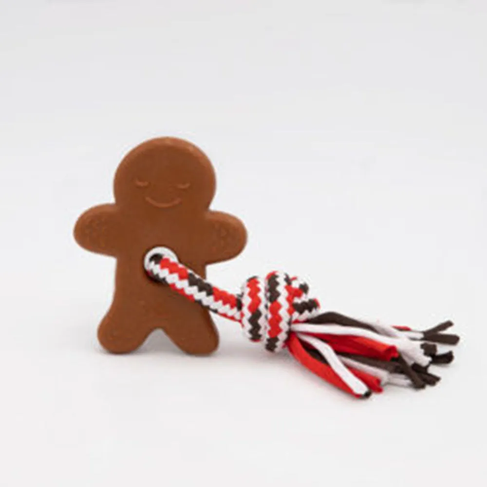 Zippypaws ZippyTuff Teetherz Holiday - Gingerbread Man